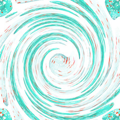 Abstract blue and white background from curve swirl shapes and circles