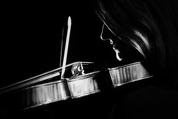 Violin player violinist playing musical instrument