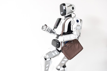 Smart android is running in office