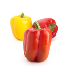 Colorful pepper on a white background