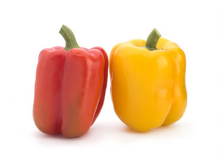 Colorful pepper on a white background