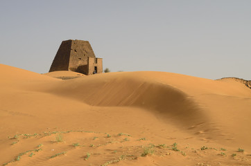 Fototapeta na wymiar Nubian Pyramid in Sudan