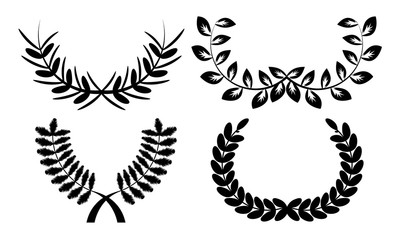  laurel set vector design