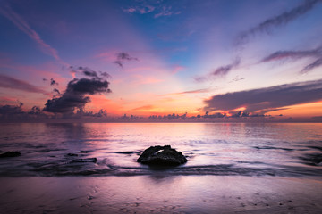 Fototapeta na wymiar Sunrise, sea, landscape. Okinawa, Japan, Asia.
