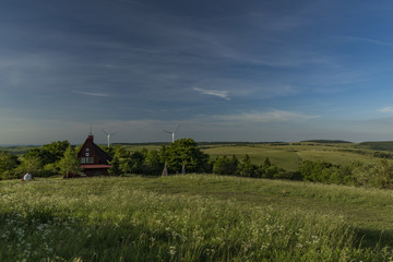 Komari hurka hill in spring evening