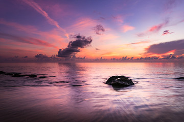 Fototapeta na wymiar Sunrise, landscape. Okinawa, Japan, Asia.
