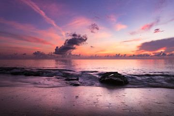 Fototapeta na wymiar Sunrise, landscape. Okinawa, Japan, Asia.