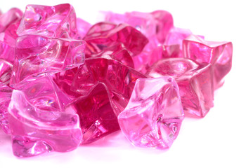 Fototapeta premium ice cubes pink style