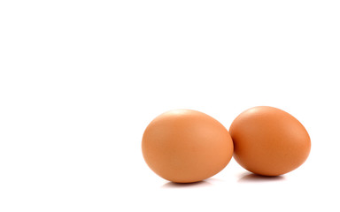 eggs isolated on white background