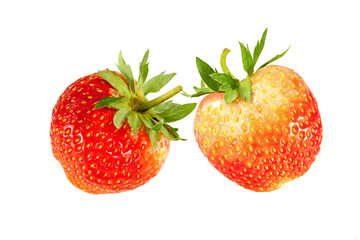 fresh strawberry isolated on white background