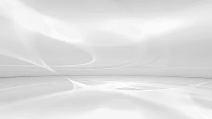 Foto op Plexiglas witte futuristische achtergrond © BazziBa