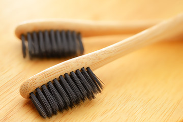 Wooden bamboo toothbrushes