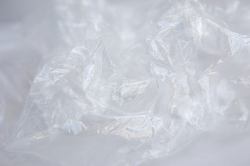 Clear plastic bag texture
