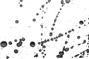 Abstract black ink splash