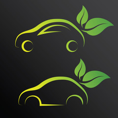 Eco car  vector