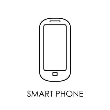 Smartphone icon. Flat style smartphone vector illustration. Smart phone sign