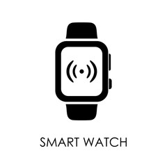 Smart watch icon symbol flat style vector illustration