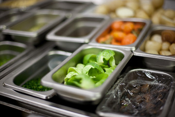 Restaurant kitchen ingredients