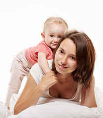 playing mother and baby