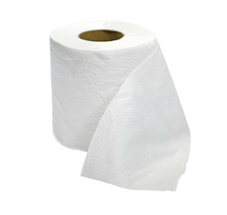 Roll of Paper Towel isolated on White Background.