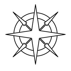 Fototapeta premium location star icon