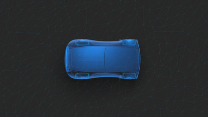 X-ray concept car top view