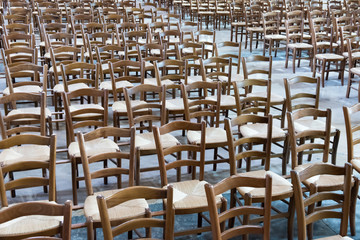 Chairs in a church