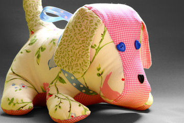 Handmade patchwork dog toy
