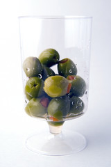 Green Olives in Glass