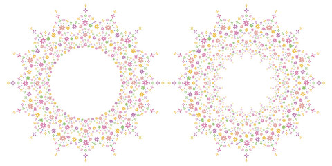 Small flower decorative frames