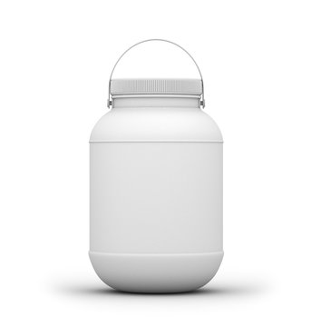 Plastic Jar. 3D rendering