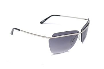 womens sunglasses in an iron frame isolated on white