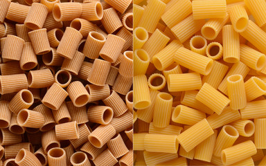 wholemeal pasta and not wholemeal pasta