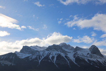 Gorgeous view of Rockie Mountains in Canada