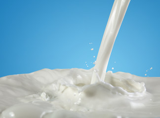 pouring milk