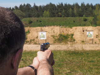 Training at the shooting range