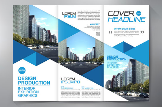 Brochure 3 fold flyer design a4 template.