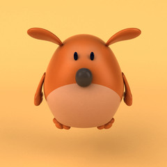 Cartoon dog - 3D Illustration