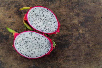 Dragon fruit, white flesh and red peel