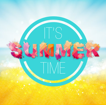 Summer time background, Splash paint