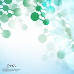 Abstract backgrounds light lines of molecules