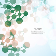 Abstract backgrounds light lines of molecules