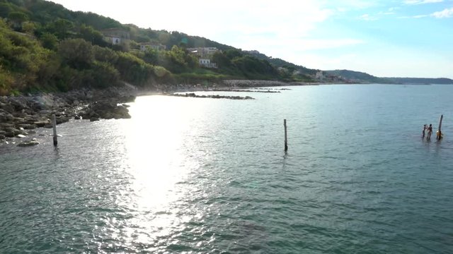 Beach in the center of Italy 