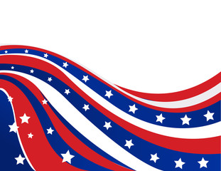 USA flag in style vector