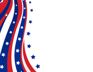 USA flag in style vector