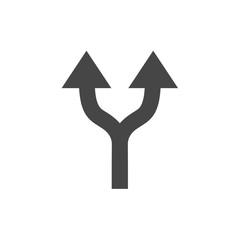 Road choice, Arrows icon
