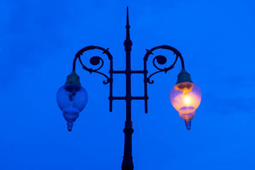 Light Lamp switched on and off.