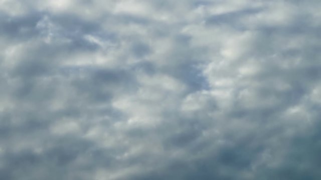 Stratocumulus cloud running in rainy season