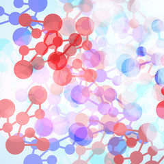 Abstract backgrounds light lines of molecules