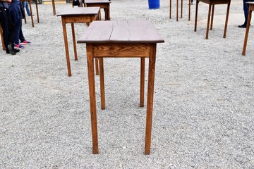 wood table